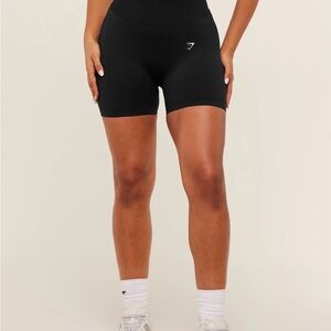 Gymshark Lift Seamless Shorts - Black/Black Marl